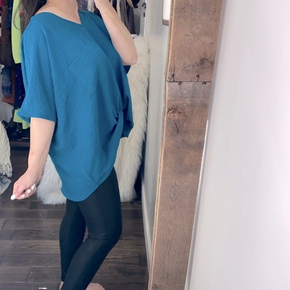Zenana turquoise top size 2X new with tags - Picture 1 of 10
